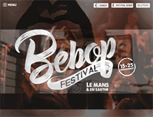 Tablet Screenshot of bebop-festival.com
